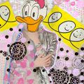 Collages Mickey / Daisy sur magazines