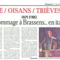 Brassens in italiano : un concert magnifique!
