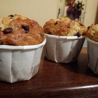 Muffins banane-chocolat