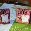 calendriers et cartes d'anniversaire : des petits cadeaux de janvier !!!
