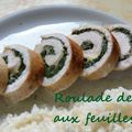 Roulade de dinde au vert de bettes