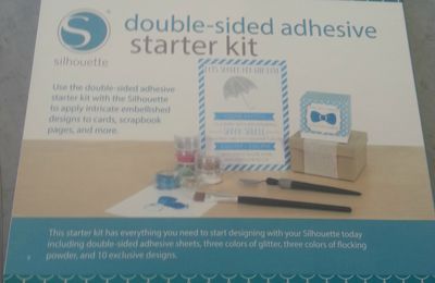 kit adhesif double face et paillette