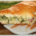 Maxi fougasse au jambon, oignons et Roquefort au Cook’in…