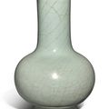 A Guan-type bottle vase, Qianlong mark and period (1736-1795)