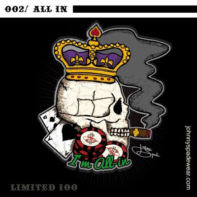 T-shirt poker All in