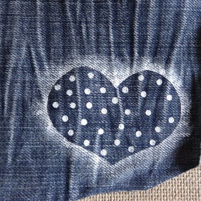 Relooker un sac en textile (pochoir)