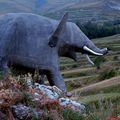 Un éléphant dans les Alpes.