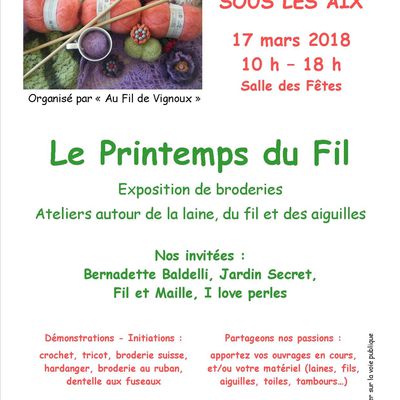 Nouvelle édition du Printemps du Fil