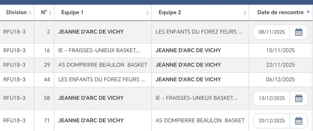 Calendriers AuRA jeunes