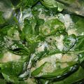 Salade fafa (épinards, coco)