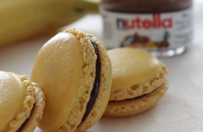 Macarons banane nutella