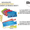 Carte cadeau BEST CADEAUX acceptée à la FNAC