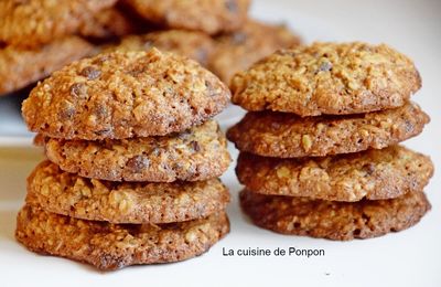 Cookies aux pépites de chocolat, flocons d'avoine et muscovado