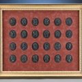 An important collection of 24 Wedgwood and Bentley basalt portrait medallions Circa 1775