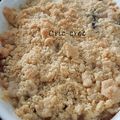 Crumble poires chocolat