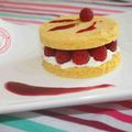 SABLES AUX FRAMBOISES CHANTILLY VANILLEE