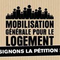400 000 signatures pour la mobilisation pour le logement.