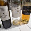 Sauternes : Rieussec 2001, et Maury : Les Terres de Fagayra Opus Nord 2011