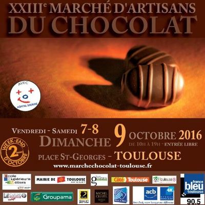 23e édition du Marché d'artisans du chocolat à Toulouse