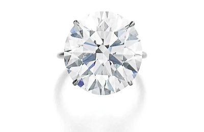 Very fine 17.39 carats Type IIa diamond ring