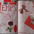 Le temps qui passe dans mon Art Journal 