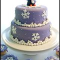 Gâteau d'hiver Pingouin