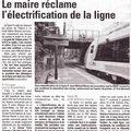 Le maire de Trilport réclame l'électrification de la ligne