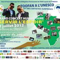 Concert humanitaire "Servir l'Espoir" organisé par l'ONG AIMES AFRIQUE