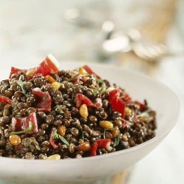 Recette d'entrée la salade de lentilles 