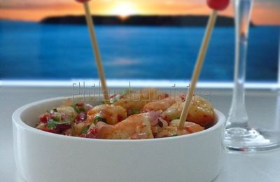 Crevettes marinées à l'heure de l'apéritif...