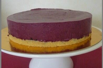 Entremet aux myrtilles