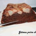 GATEAU CHOCOLAT POIRE