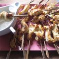 Brochettes de Poulet Mariné au Lait de Coco et Citron Vert : Recette Plume