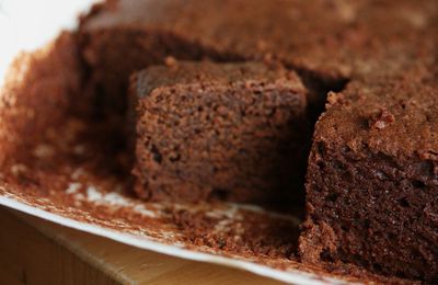 Chocolate fudge cake & fleur de sel