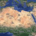 Vue satellite du Sahara