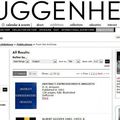 Catalogues du Guggenhein consultable gratuitement sur Internet 