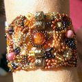 Bracelet free-form aux tons d'automne