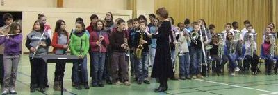 Concert de Noël avec les orchestres à l'école des Quatre Vallées