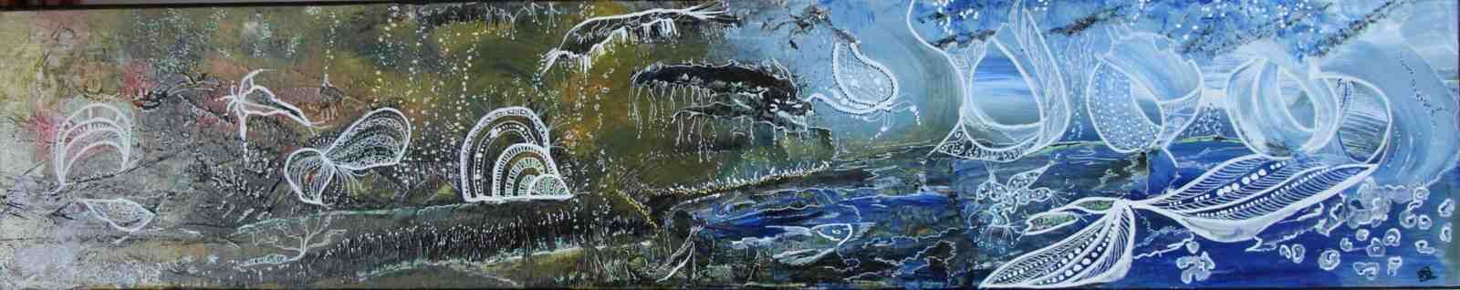 Tourbillons - acryl 2011- 100X20 - N°18,