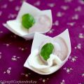 Verrine Mozzarella - basilic - crème de cuberdon