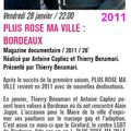 "Plus Rose Ma Ville" à Bordeaux : Programme