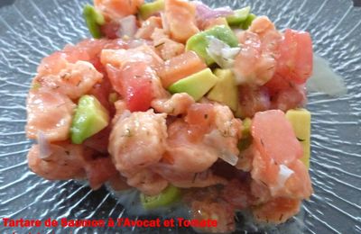 Tartare de Saumon à l'Avocat et Tomate