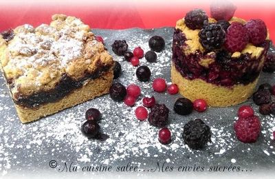 SBRICIOLATAS AUX FRUITS ROUGES OU CONFITURE