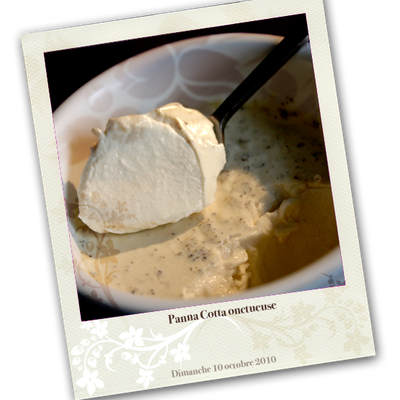 Panna Cotta onctueuse