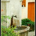 Fontaines et lavoir à Saint-Martin Vésubie dans les Alpes-Maritimes