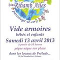Le vide armoire des Ribamb'ailes le 13 avril 2013... et atelier popote !