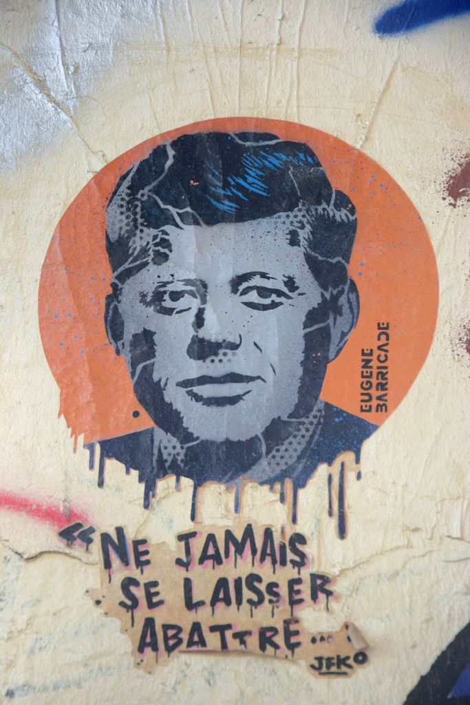 JFK vu à La Croix-rousse à Lyon le 29 février 2024