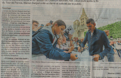 La Normandie populaire était au rendez-vous du CRITERIUM de Lisieux