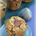 Muffins aux figues au chocolat-caramel