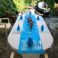table bleu vif